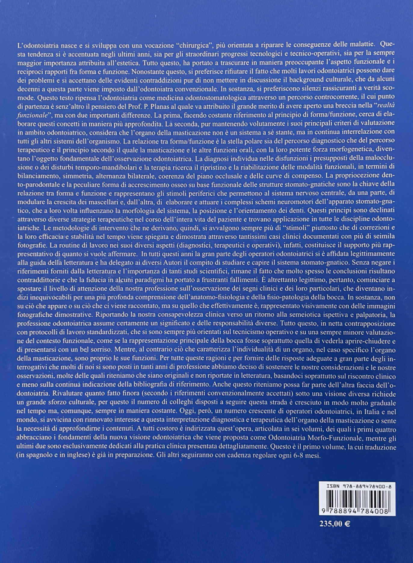 Libro R.N.O L'ALTRA FACCIA DELL'ODONTOIATRIA Di Angelo Confaloni 
